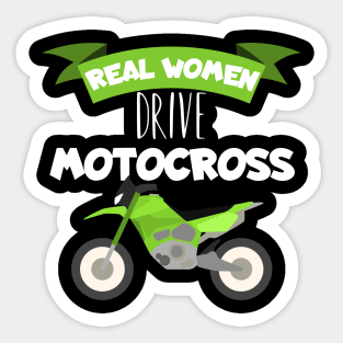 Motocross real women Sticker